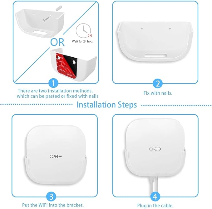  2Pcs Screwless Wall Mount Bracket - Image 4