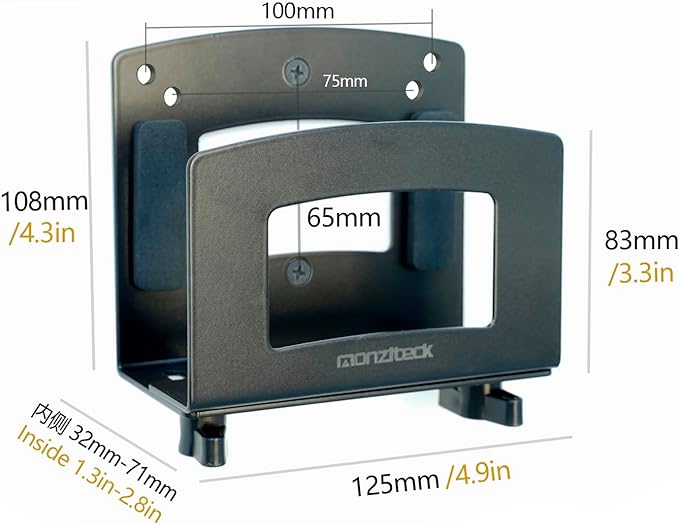 Monzlteck Adjustable Small Device Wall Mount Or VESA Mount Behind the Monitor - Image 3