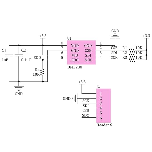 1PC BME280 3.3V Sensor Module Atmospheric Pressure Temperature Humidity Sensor - Image 5