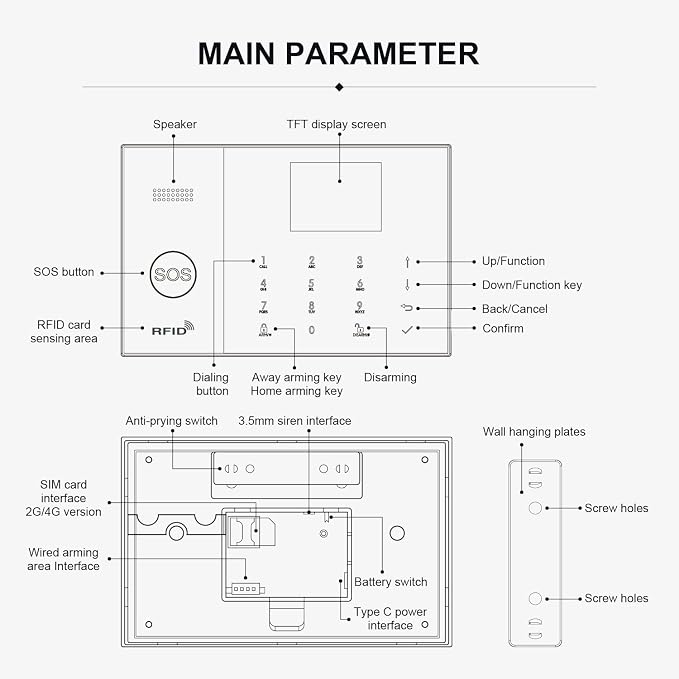 PGST Home Security System, 12 Pieces Wireless Alarm System - Image 9