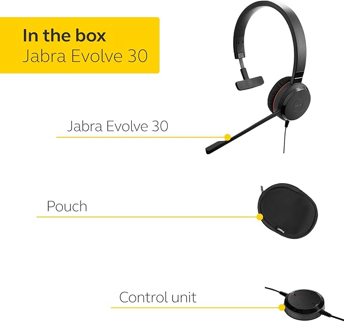 Jabra Evolve 30 II UC Mono Wired Headset