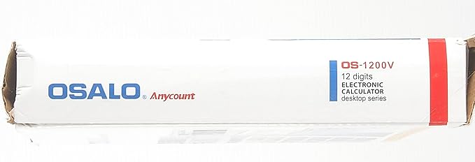 OFFIDIX Large Key Dual Power Electronic Calculator, Portable 12 Digit Large LCD Display Desk Calculator for Daily and Basic Office