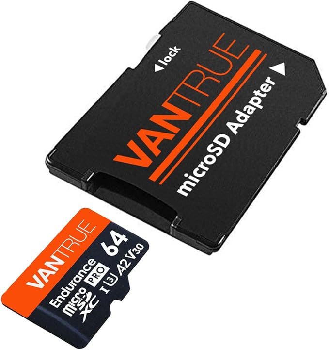 Vantrue 64GB microSD Card with Adapter, U3 UHS-I High Speed SD Card - Image 2