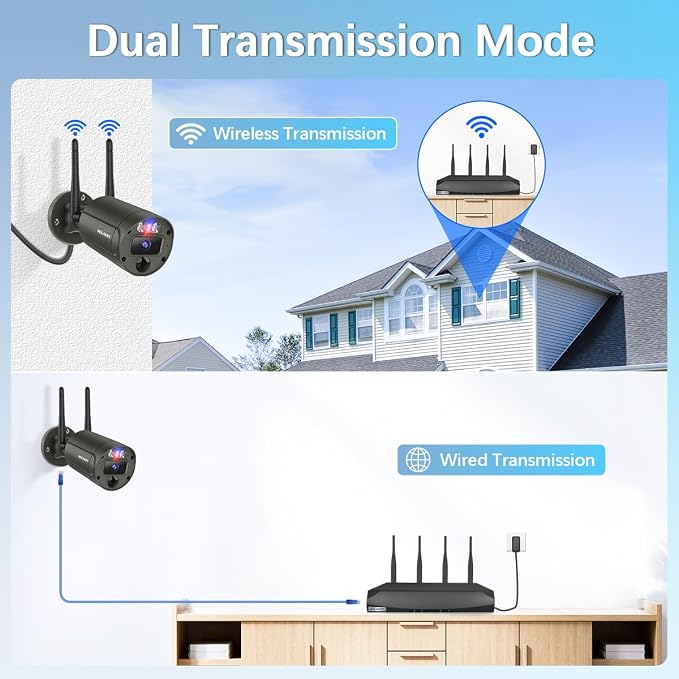 【2-Way Audio & 90 Days Storage】 Wireless Security Camera System, Wireless - Image 8