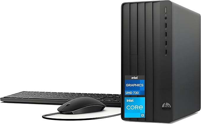 HP 290 G9 Desktop Computer, 13th Gen Intel Core i3-13100 Processor (Up to 4.50GHz)- 16GB RAM - 512GB PCIe SSD - HDMI, VGA, Wire Keyboard & Mouse, Wi-Fi, Windows 11 Pro