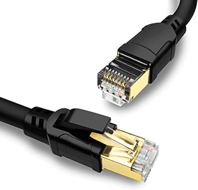Yauhody CAT 8 Ethernet Cable 50 ft, High Speed 40Gbps 2000MHz SFTP Internet by Yauhody