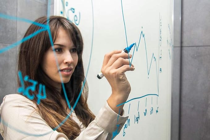 Glass Pen Window Marker: Liquid Chalk Pens for Glass, Whiteboard Markers with Washable Paint - Graduation, Car Windows, Mirror Pen, Storefront, Wedding, Parade, Party & Holiday (Purple, Fine Tip)