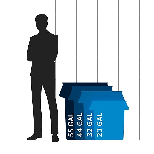 32 Gallon Red Round Commercial Trash Can