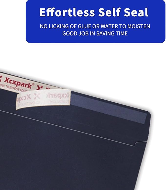 250 PCS #10 Black Self Seal Kraft 4-1/8 x 9-1/2 inches Security Envelopes, Windowless Invisible Envelopes Super Strong Quick Seal Envelopes Security Tint Pattern Secure