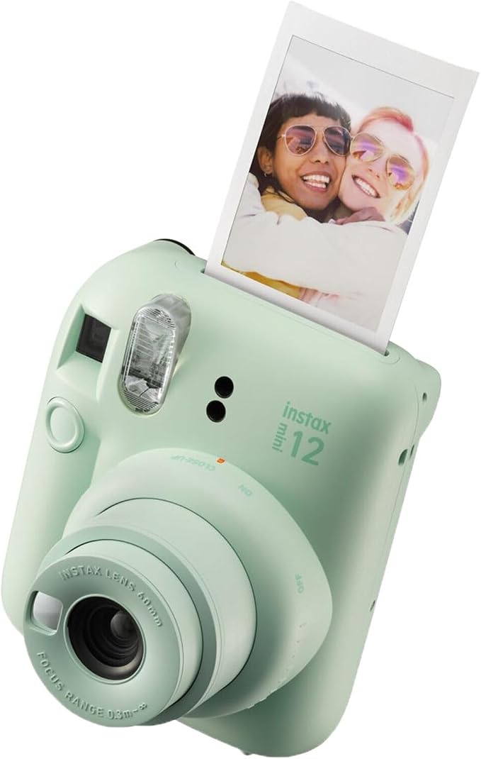 FUJIFILM INSTAX MINI 12 Film Camera Mint Green Bundle - Image 2