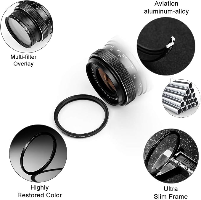 Sedremm Compatible with 62mm Star Filter 3 Pieces Starburst Lens Filter Canon - Image 2