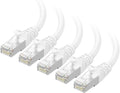 Cable Matters 10Gbps 5-Pack Snagless Short Shielded Cat 6A Ethernet Cable - 1ft by CableMatters