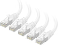 Cable Matters 10Gbps 5-Pack Snagless Short Shielded Cat 6A Ethernet Cable - 3ft by CableMatters