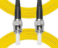 Fibergaga-1m OS2 ST to ST Fiber Patch Cable, Single Mode, Length Option: by Fibergaga