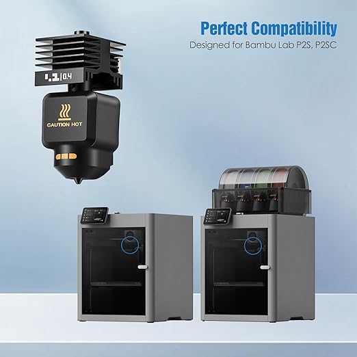 Hotend Kit for Bambu Lab P2S / P2SC, Fast Heating & Stable Extrusion – 3D - Image 2