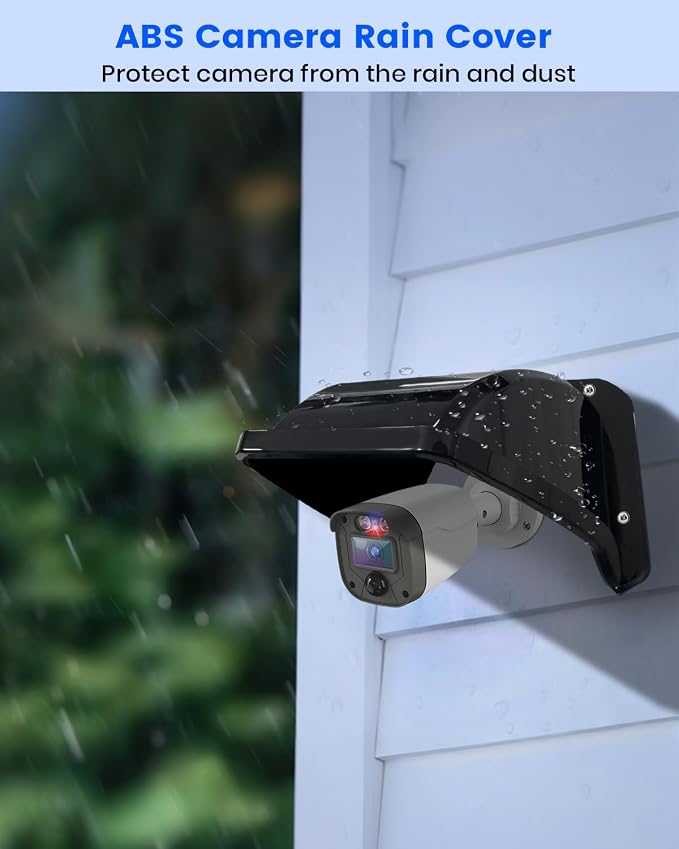Universal Security Camera Sun Rain Cover Shield, Plastic Weatherproof - Image 3