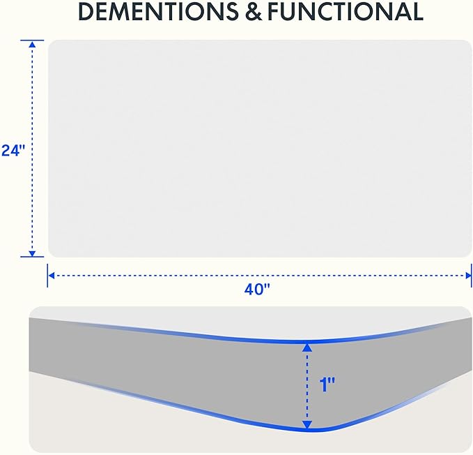 FLEXISPOT EN2 Whole-Piece Standing Desk with Clamp Power Strip, 40 x 24 Electric Stand Up Height Adjustable Desk with Cable Management (White Frame + 40" White Top)