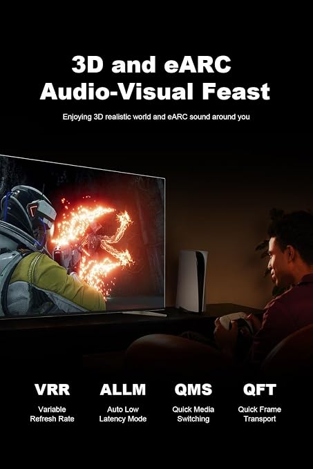 8K HDMI 2.1 Cable 10ft, 48Gbps Ultra High Speed HDMI Cable Braided, Dynamic HDR - Image 4