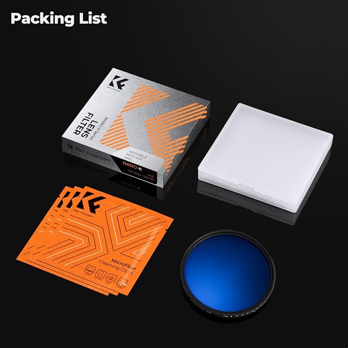 K&F CONCEPT 82mm Variable ND Lens Filter ND2-ND400 18 Multi-Layer Coatings - Image 7