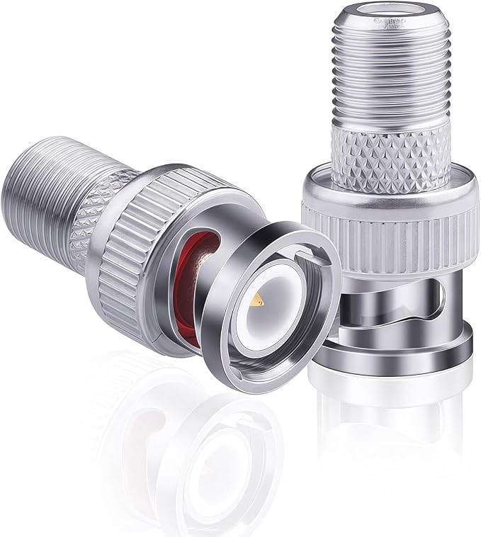 F to BNC Connector 59 Pcs BNC Male Plug to F Female Jack Coax Adapter 75 Ohm - Image 2