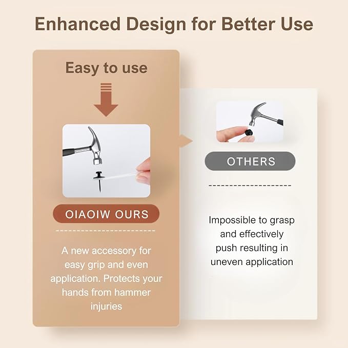 50pcs Gold Thumb Tacks for Picture Hangers - Heavy Duty Push Pins, Double Headed Thumbtacks for Hanging, Metal Wall Tacks, Pins, Nails, Hooks (Gold)