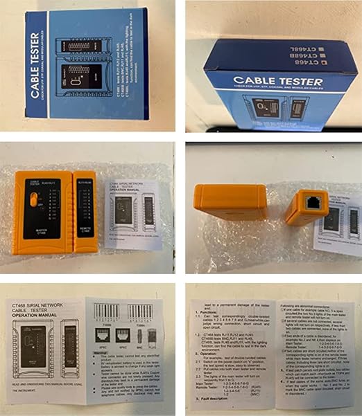 iMBAPrice NF-468 Network Cable Tester, CAT5 CAT6 & UTP Cables, Continuity Test - Image 7