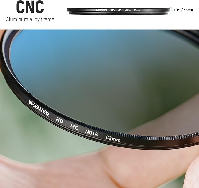 Neewer 82mm ND Lens Filter Set, ND16/ND32/ND64/ND1000, Lens Cleaning Pen - Image 5