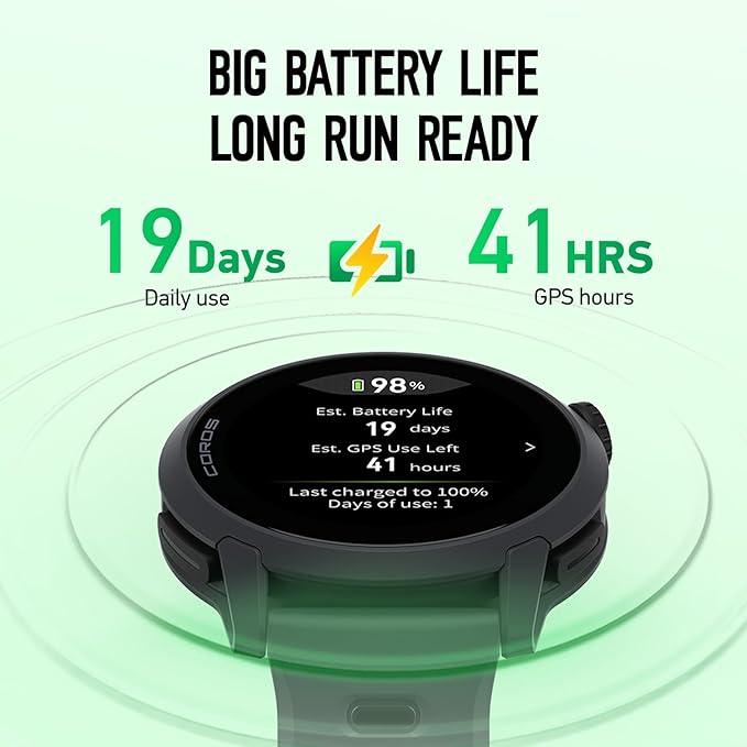 COROS PACE 4 Ultralight Sport GPS Watch, 1.2" AMOLED Touchscreen, 19 Days of - Image 4