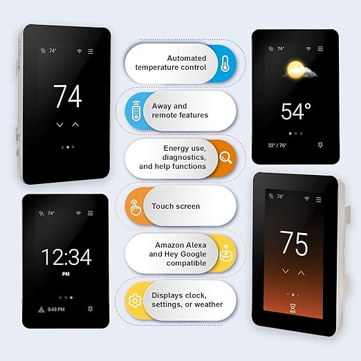 SunTouch SunStat ConnectPlus Touchscreen Programmable Smart Voice-Activated - Image 2