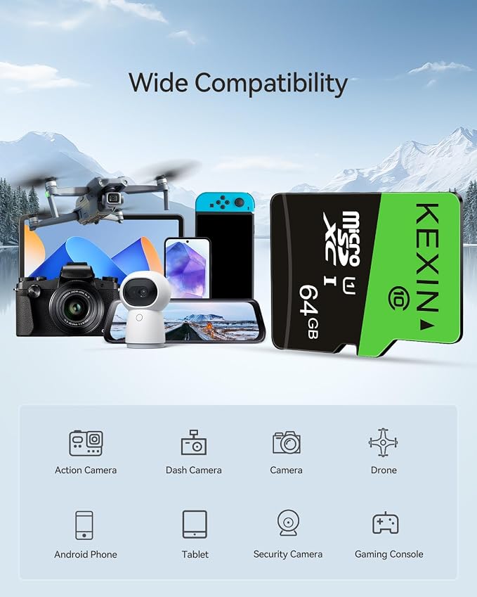 KEXIN Micro SD Card 64GB 5 Pack - Image 2