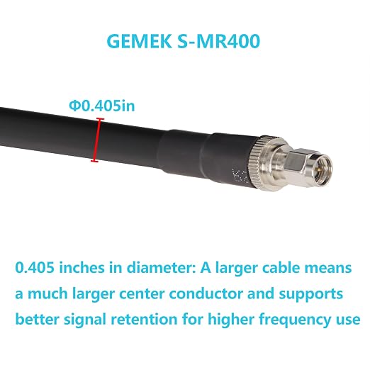 75ft N Male to SMA Male Cable, SMA to N Cable 50 ohm Ultra Low Loss KMR240 - Image 7
