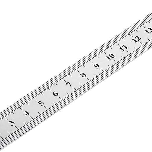 30 PCS 6 Inch Stainless Steel Ruler Bulk, Straight Edge Metal Rulers with Inch and Metric Scale Measuring Tool for Measuring