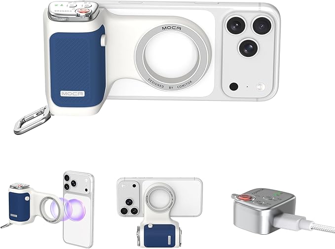 COMITOK MOCA iPhone 17 Pro Camera Grip No Need App by COMITOK