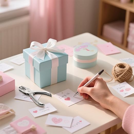 Jucoan 24 Pack Single Hole Punch,1/4 Inch Small Hole Punch, Metal Handheld One Hole Paper Puncher for Tags Tickets Home Office School Craft, 8 Sheets Capacity, 6 mm