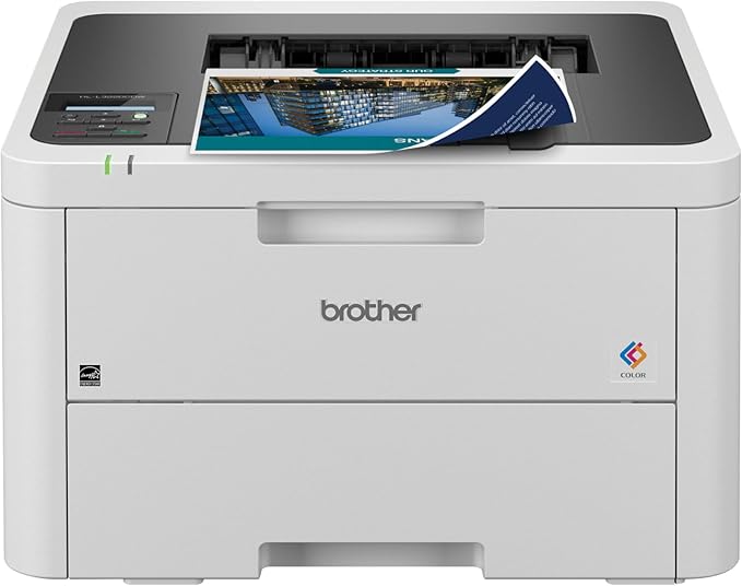 Brother Color Laser Printer with Wireless Printing Fast 19 PPM Output, Duplex Feature, Mobile Device Compatible, 250-Sheet Paper Tray for Professional Home Office Printing (HL-L3220CDW)