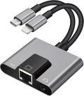 2 in 1 Lightning and Type C to RJ45 Ethernet Adapter Network Adapter, by Unknown