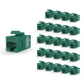 VCE UL-Listed CAT6 Keystone Coupler 25-Pack, Ethernet Coupler Female to Female by VCE