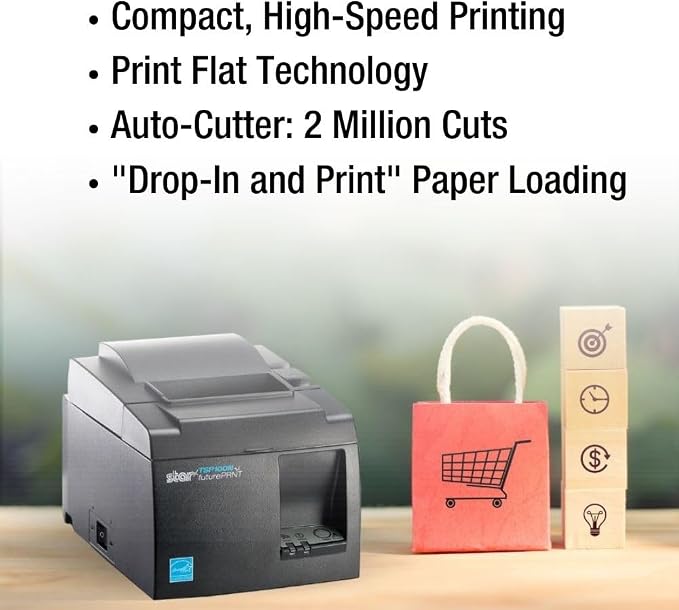 Star Micronics TSP143IIIBi Bluetooth Thermal Receipt Printer - Image 6