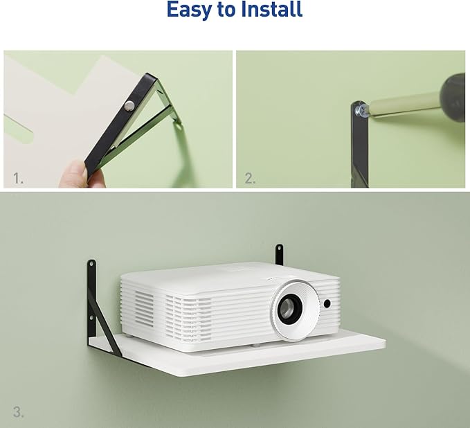 Black White Small Mini Projector Shelf - Image 3