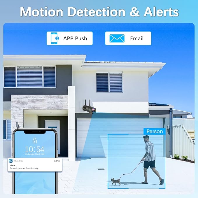 【90 Days Storage & 130° Wide Angle】 Wireless Security Camera System, Wireless - Image 7