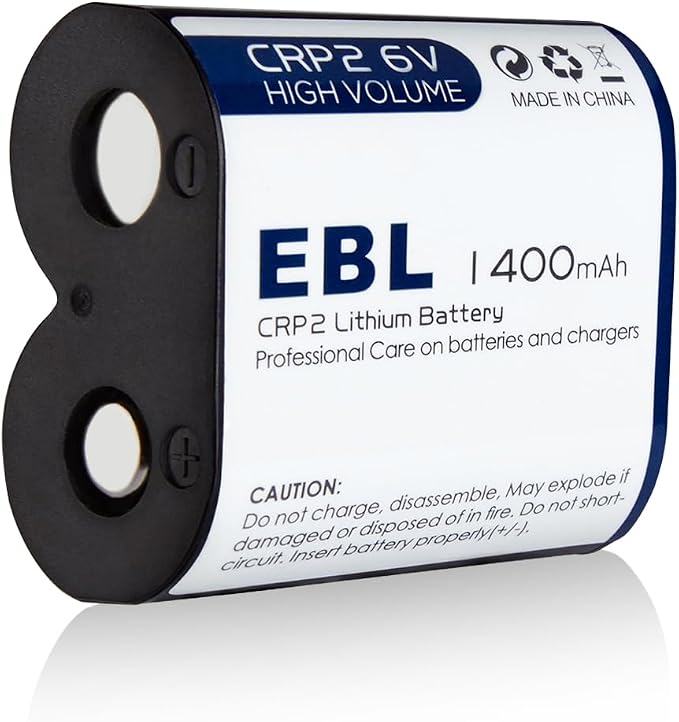 EBL CR-P2 Lithium Photo Battery 6V 1400mAh | Compatible by EBL