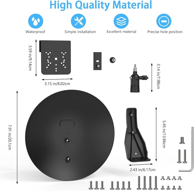 HOLACA Universal PTZ Camera Gutter Mount and Sun Rain Shade Cover - Image 5