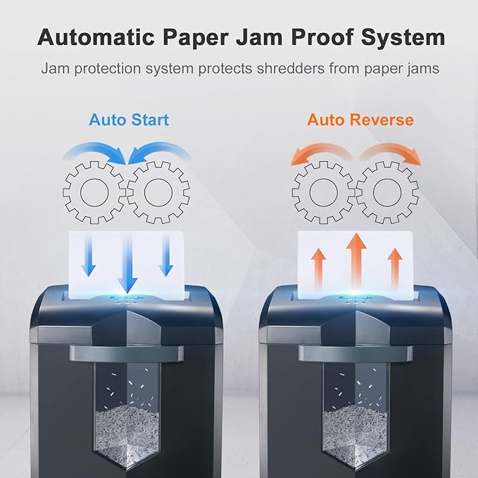 Bonsaii 16-Sheet Microcut Paper Shredder, 60-Minute Home Office Heavy Duty Shredder for CD/Credit Card, P-4 Level with 6-Gal Pullout Bin (C149-D)