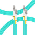FLYPROFiber- 10M-2Pack OM4 LC to LC Fiber Patch Cable, MM Multi Mode Fiber by FLYPROFiber