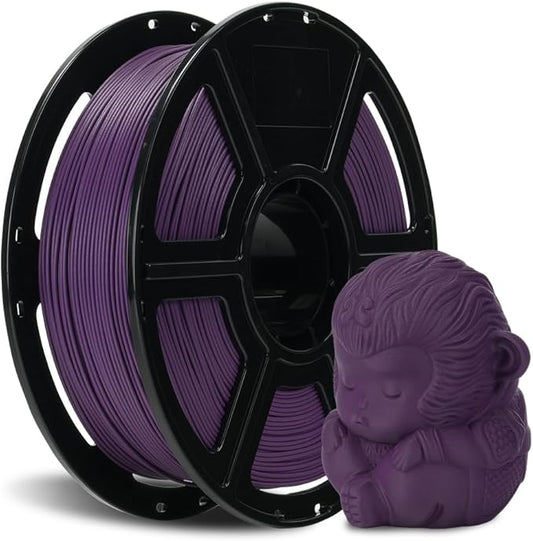FLASHFORGE Carbon Fiber PLA Filament 1.75mm, Carbon Fiber Reinforced PLA 3D Printer Filament, 1KG Spool Dimensional Accuracy +/- 0.02mm, High Strength & High Abrasion-Resistance (Iris Purple)