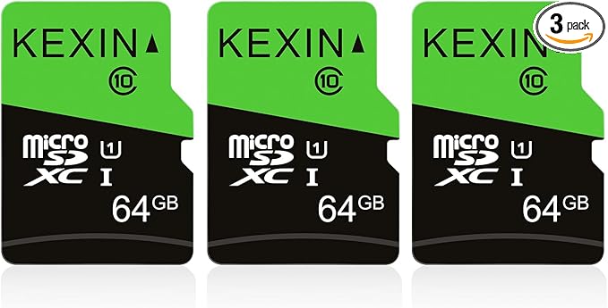 KEXIN 64GB Micro SD Card 3 Pack by Home