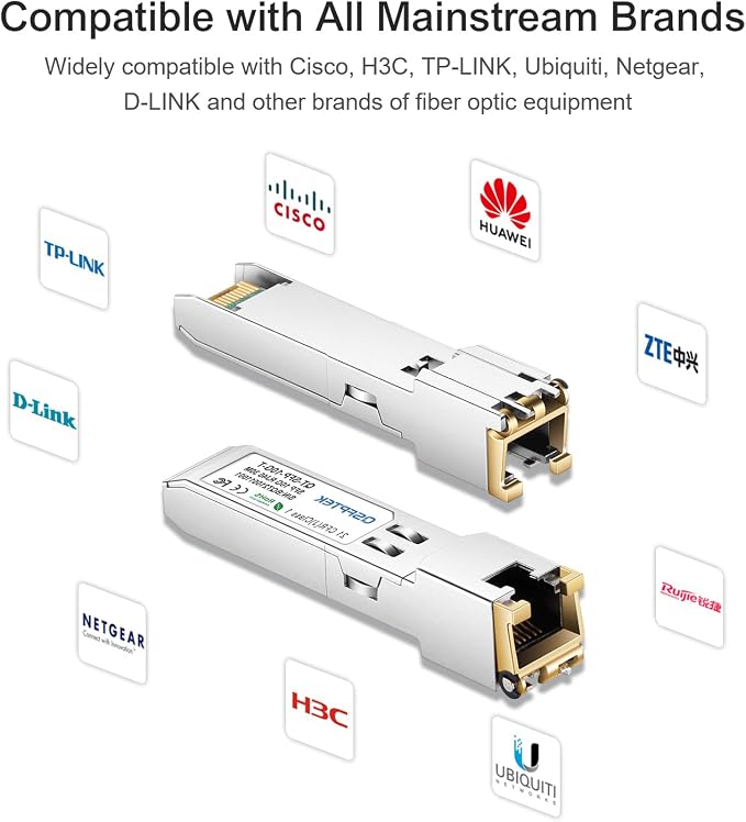 10GBase-T Module, SFP to RJ45, 10G Copper SFP+ Transceiver, 10Gbe Optical - Image 5