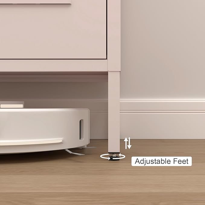 Storage Cabinet,2 Doors Locker Cabinet with Legs,Entryway Cabinet with Adjustable Shelves,Metal Locker Storage Cabinets for Office,Classroom,Bedroom,Pink