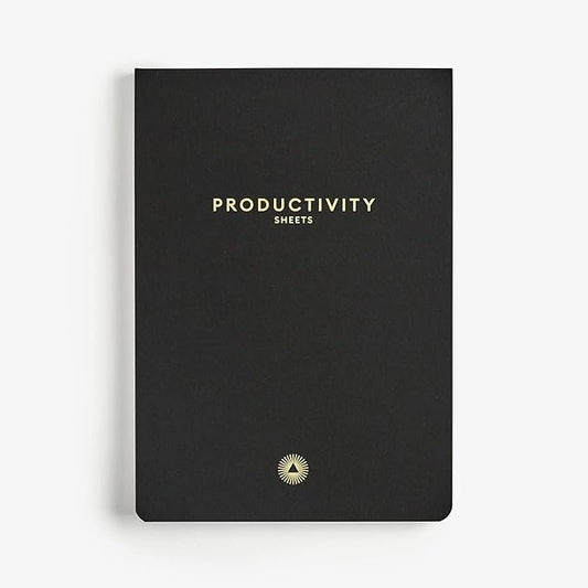 Intelligent Change 3-Month Productivity Planner Sheets and Tools for Time-Management and Mindfulness, Tear-Out To-Do List, A5 Undated Sheets, Black