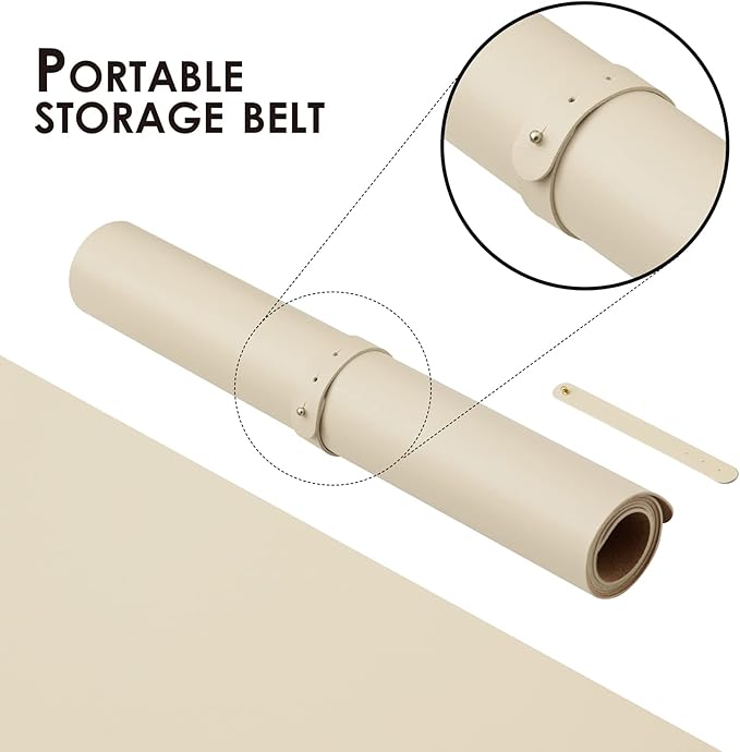 Large Cork Desk Mat - 47.2"x 17" Desk Pad for Office and Home - Ideal for Large Mouse Pad and Desk Mats on Top of Desks(Beige)